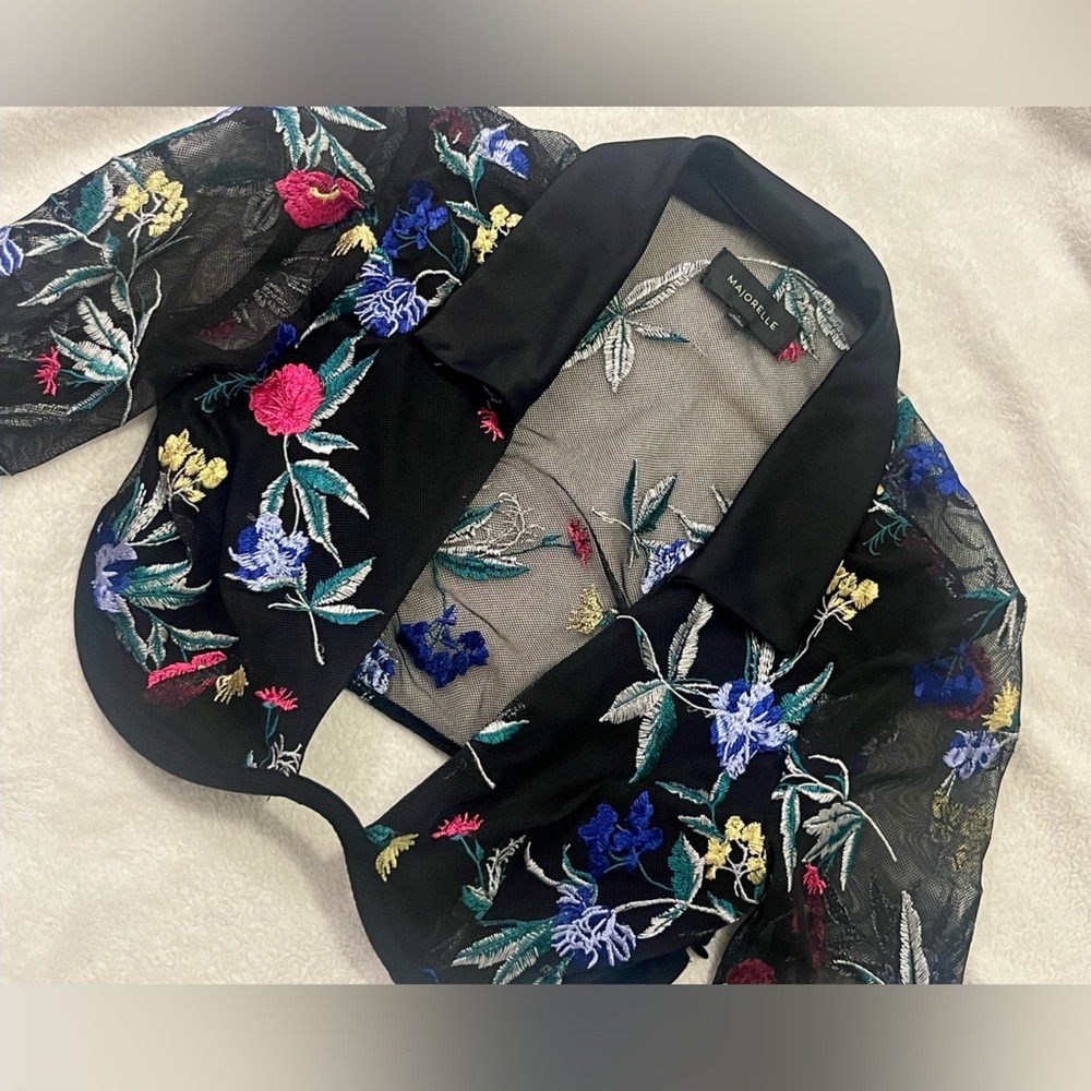MAJORELLE | Alanna Crop Top in Midnight Multi | size: Small